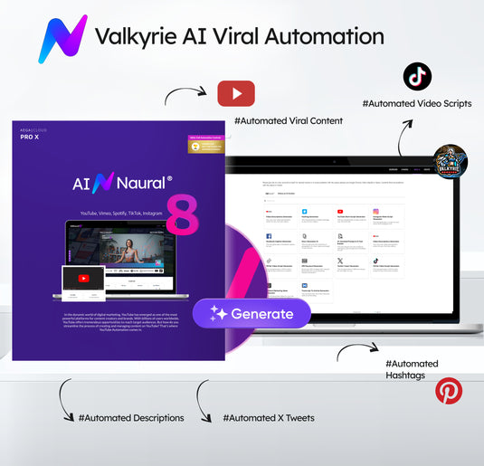 AI|Naural®8 - Social Automation Professional Edition mit KI, erweiterten Inhalten, Viral Engine