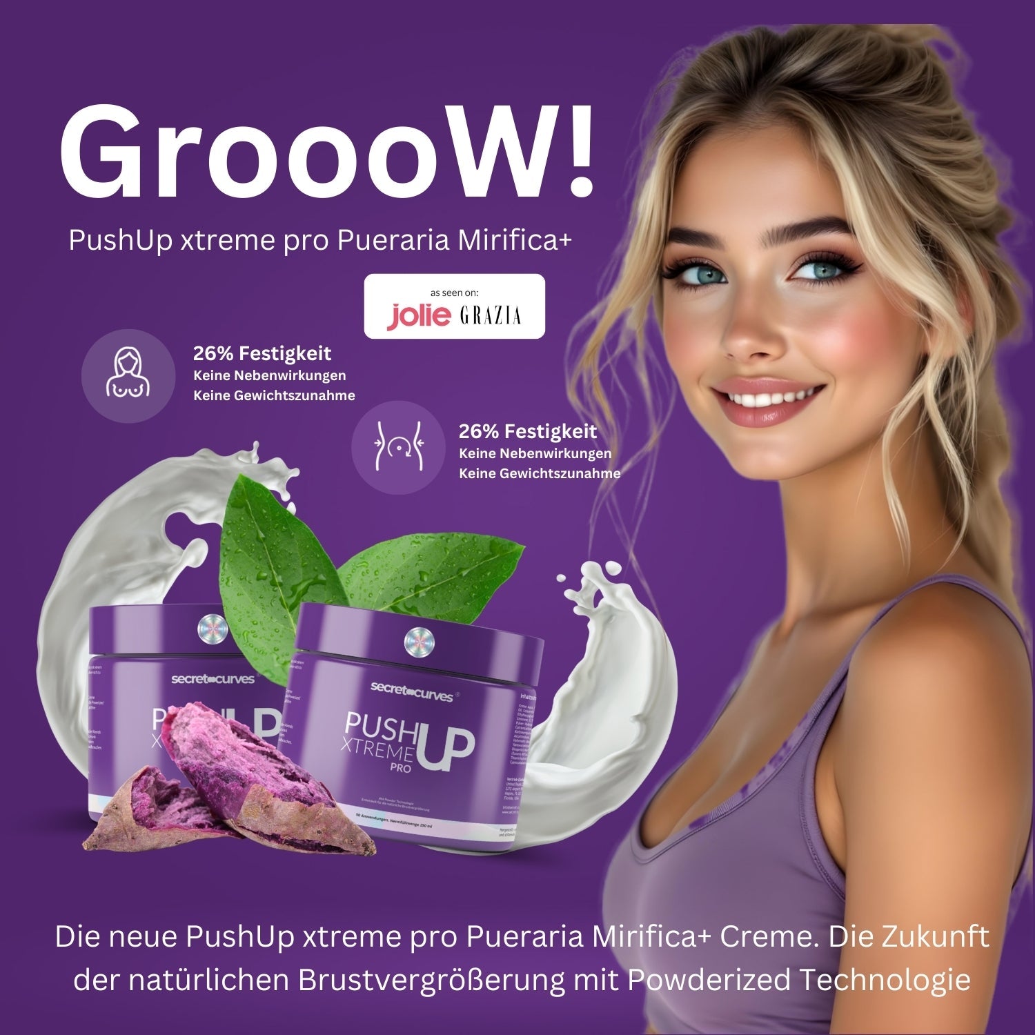 NEU! Secret Curves Push-Up Creme Pro + Pueraria Mirifica