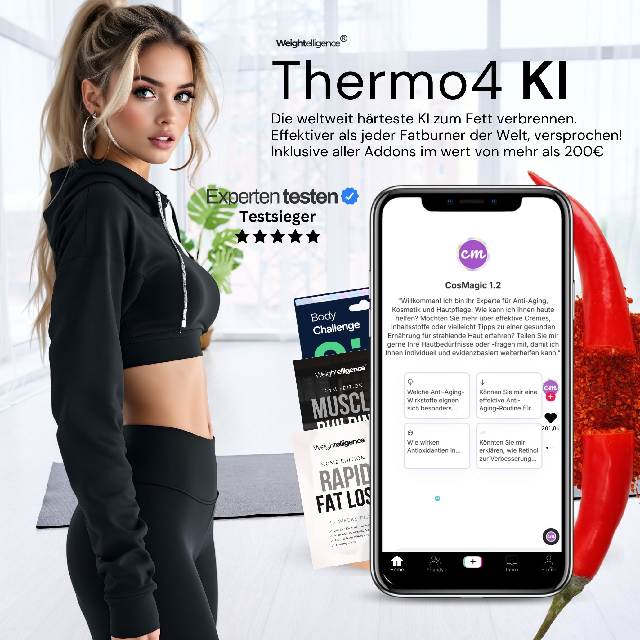 Weightelligence® Core – KI - alle Studios, Kurse und Trainer. Fatburner, Muskelaufbau, Cellulite