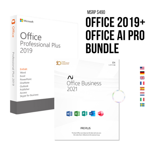 Microsoft Office Professional Plus 2019 mit Office AI PRO
