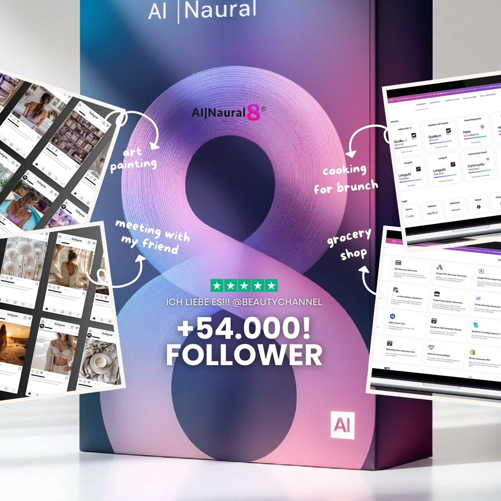 AI|Naural® - Creater+ Professional Edition mit KI, erweiterten Inhalten, Viral Engine