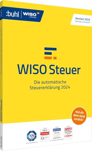 WISO Steuer 2025 (für Steuerjahr 2024) Für Windows, Mac, Smartphones und Tablets | Digitaler Download