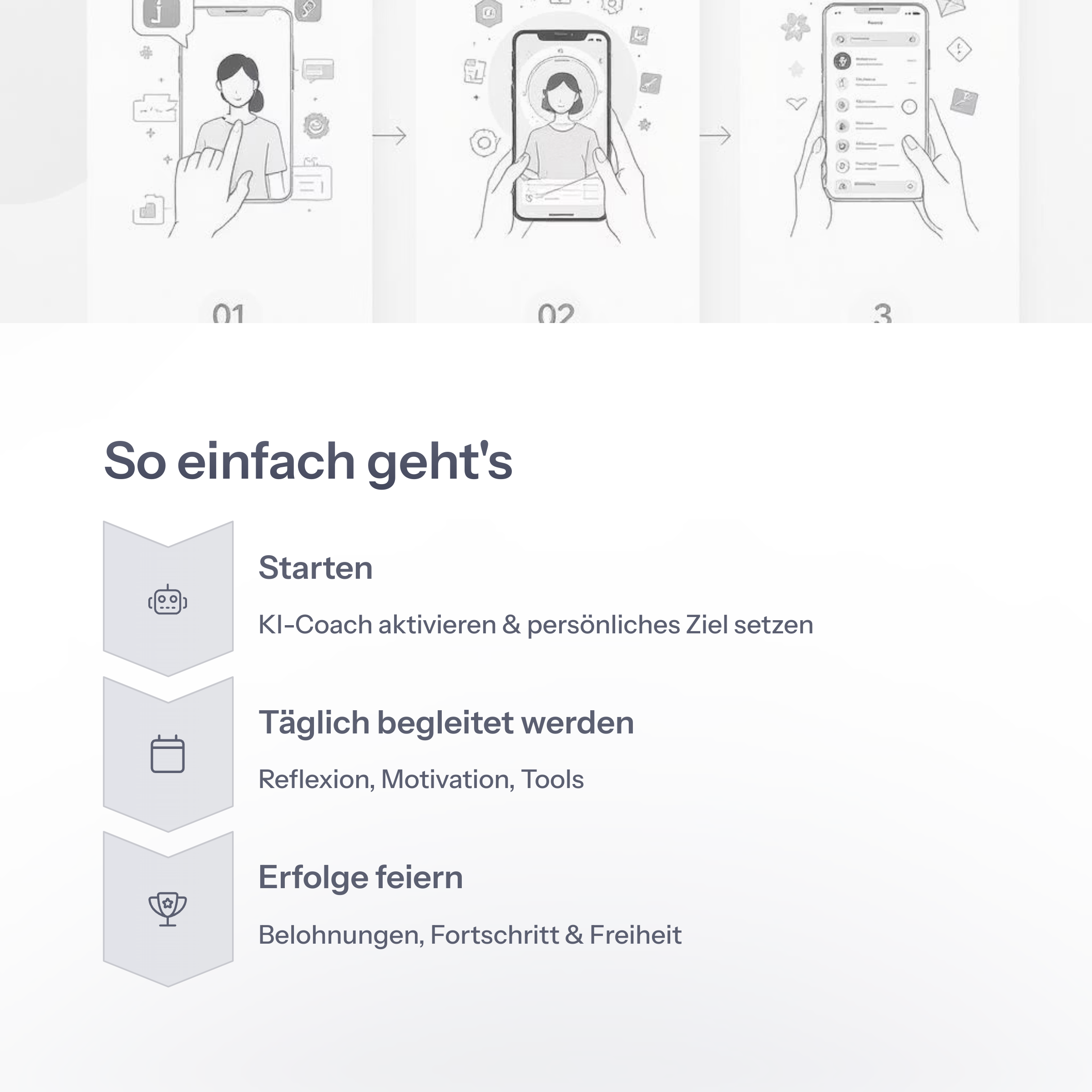 Quit-Coach. Rauchfrei KI. 12 Monate inkl. Buch