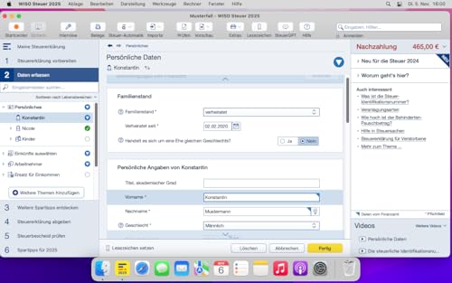 WISO Steuer 2025 (für Steuerjahr 2024) Für Windows, Mac, Smartphones und Tablets | Digitaler Download