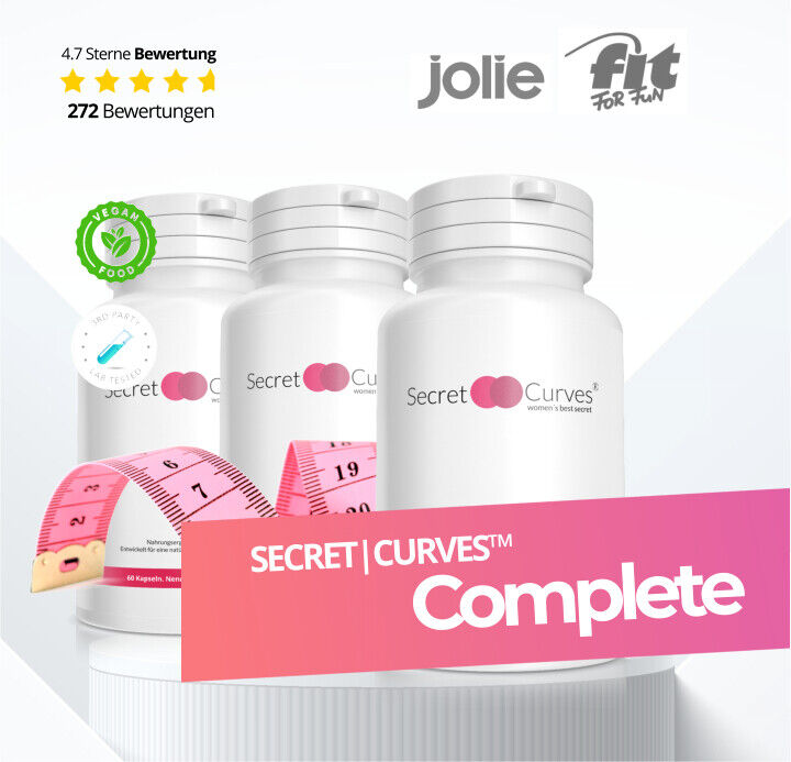 Secret Curves® Natürliche Brustvergrößerung. Original Bundle BSIM Kapseln Creme