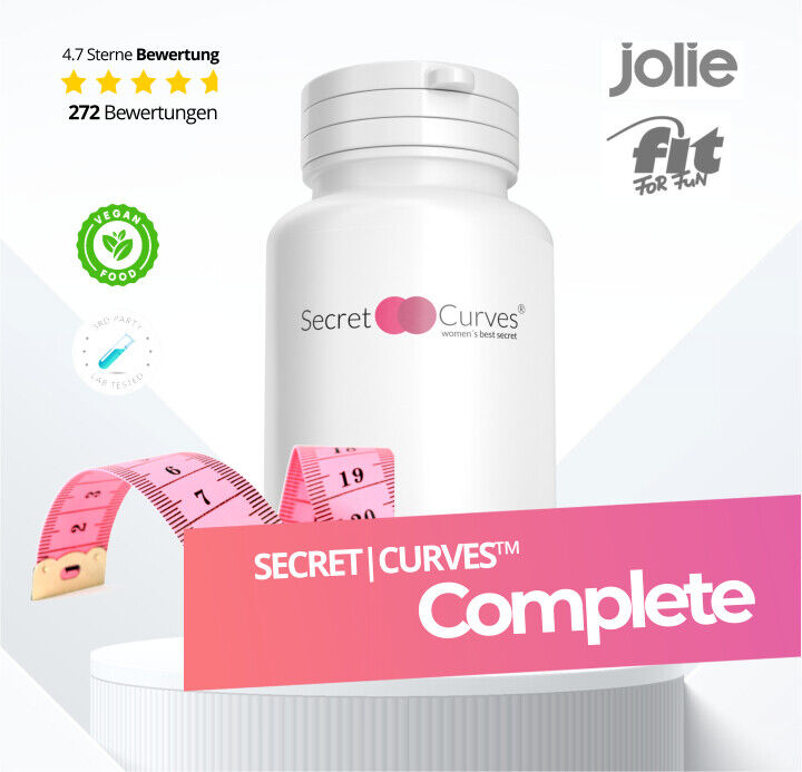 Secret Curves® Natürliche Brustvergrößerung. Original Bundle BSIM Kapseln Creme