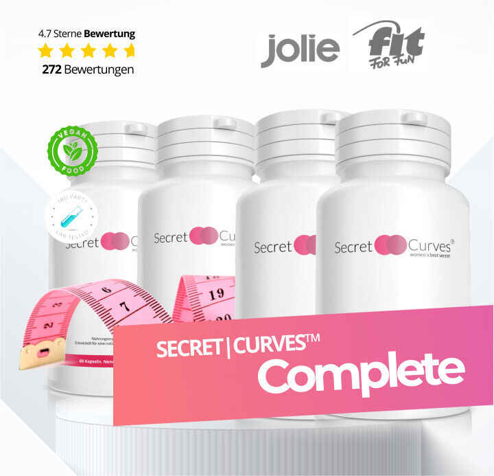 Secret Curves® Natürliche Brustvergrößerung. Original Bundle BSIM Kapseln Creme