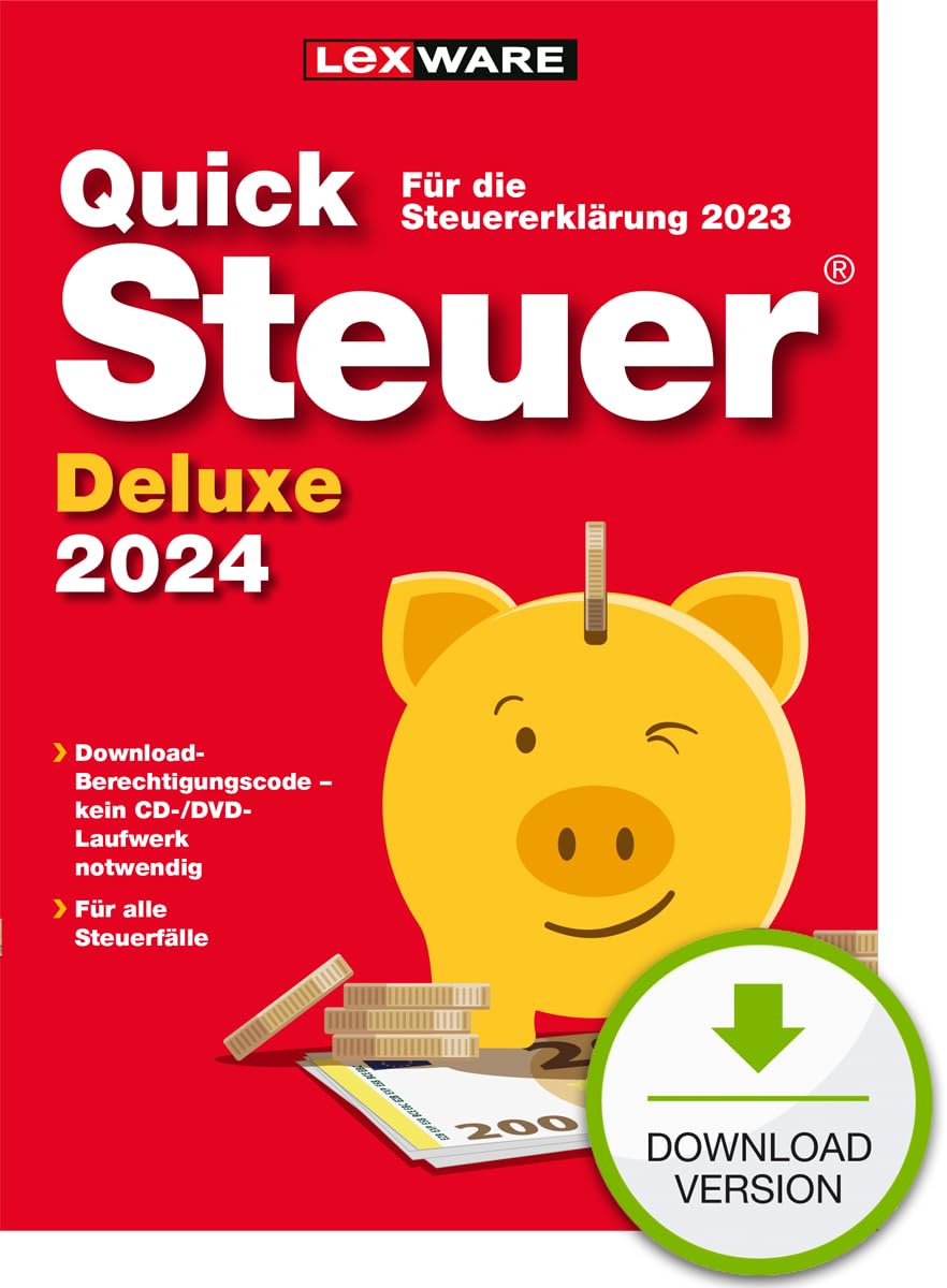 QuickSteuer 2025 (für Steuerjahr 2024) Private und gewerbliche Steuererklärung PC Aktivierungscode per Email