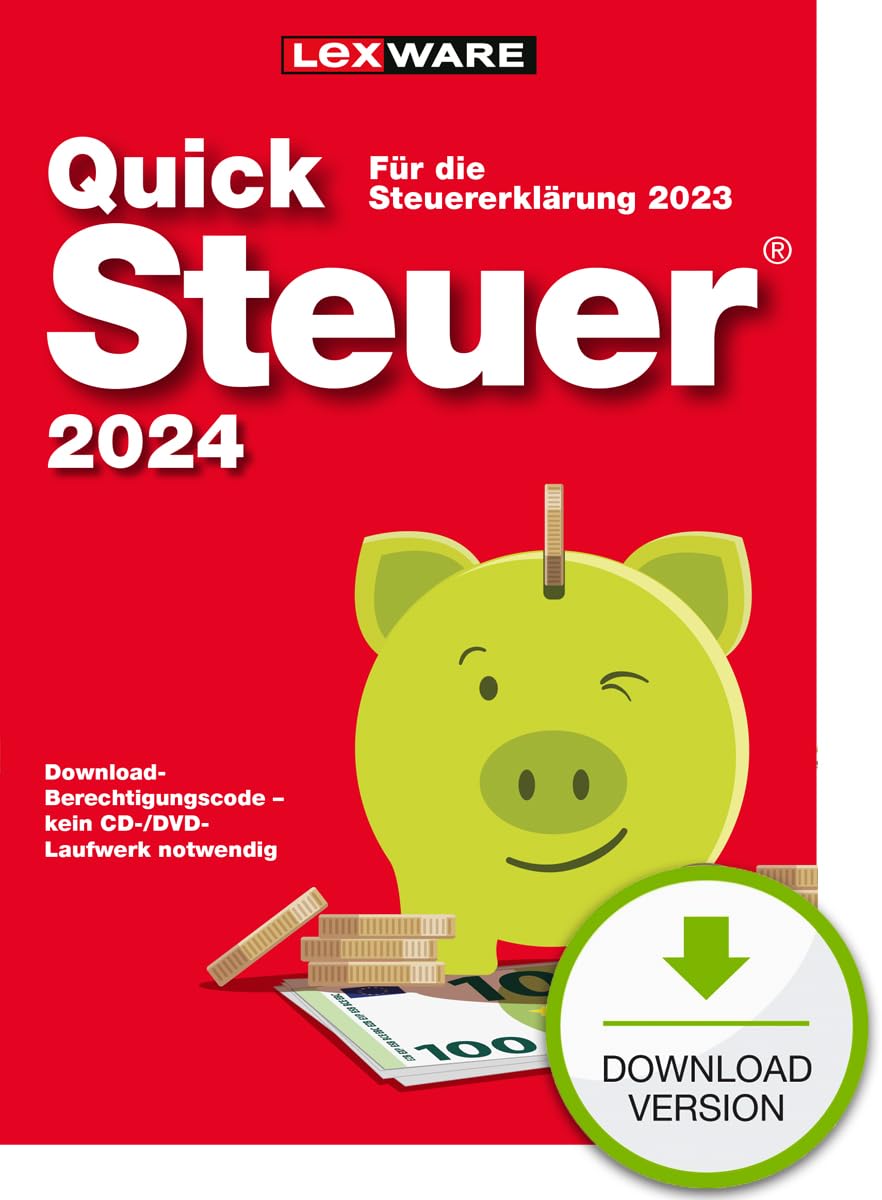 QuickSteuer 2025 (für Steuerjahr 2024) Private und gewerbliche Steuererklärung PC Aktivierungscode per Email