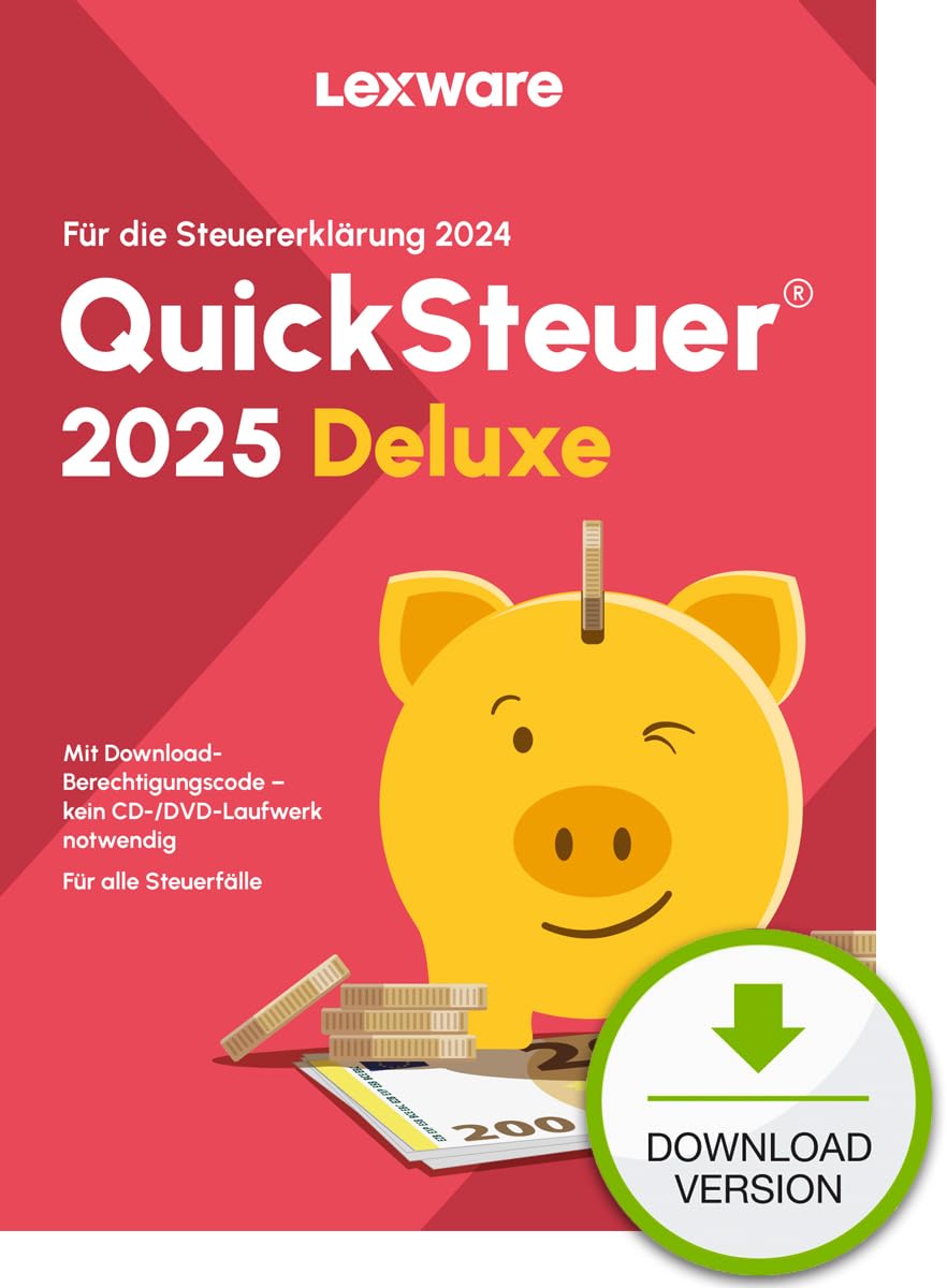 QuickSteuer 2025 (für Steuerjahr 2024) Private und gewerbliche Steuererklärung PC Aktivierungscode per Email