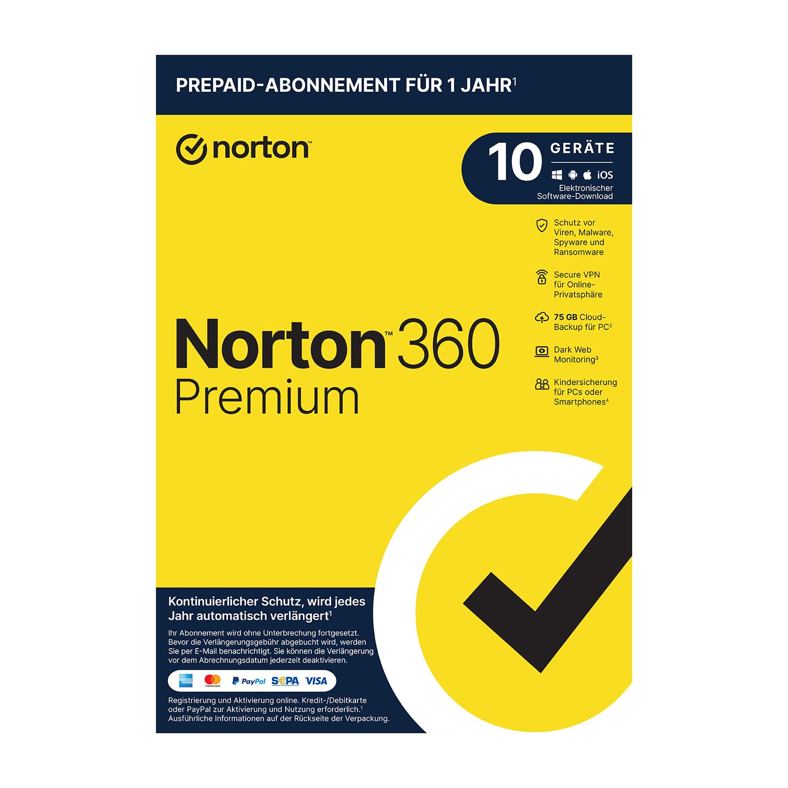 Norton 360 Premium + Utilities Ultimate 2025 | 10 Geräte | 1 Jahr |Aktivierungscode per Email