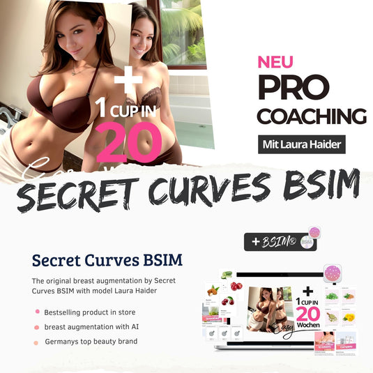 Secret Curves® BSIM® - Natürliche Brustvergrößerung mit KI 12 Monate