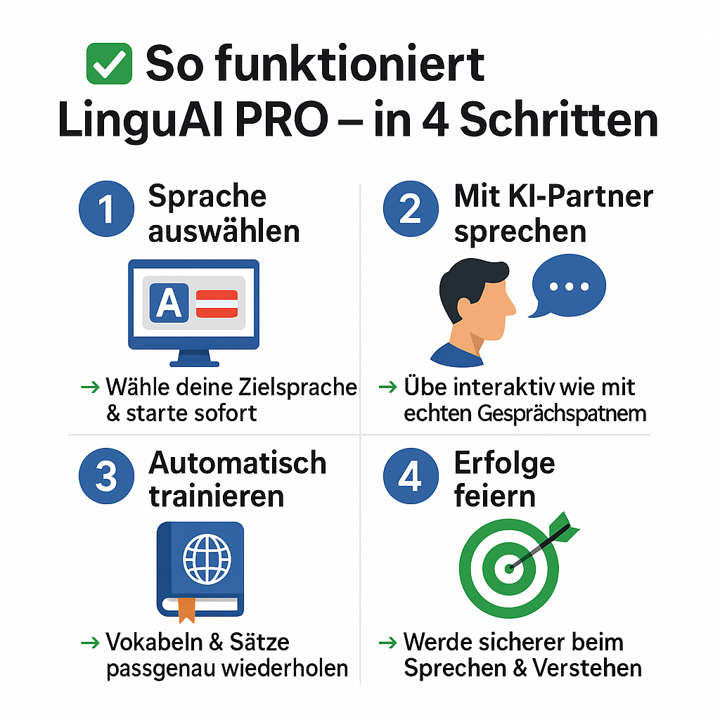 LinguAI - New York English. Sprachen lernen mit interaktivem Chat Partner
