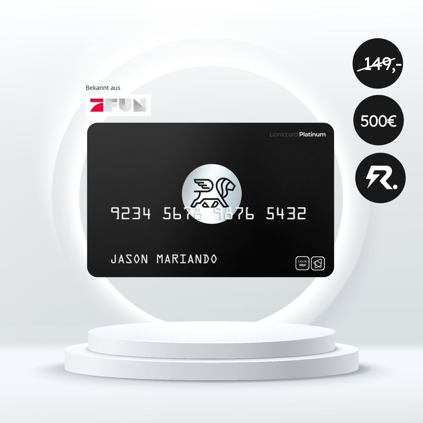 Lioniccard Platinum 2.0. Preorder. Auslieferung Januar 2025