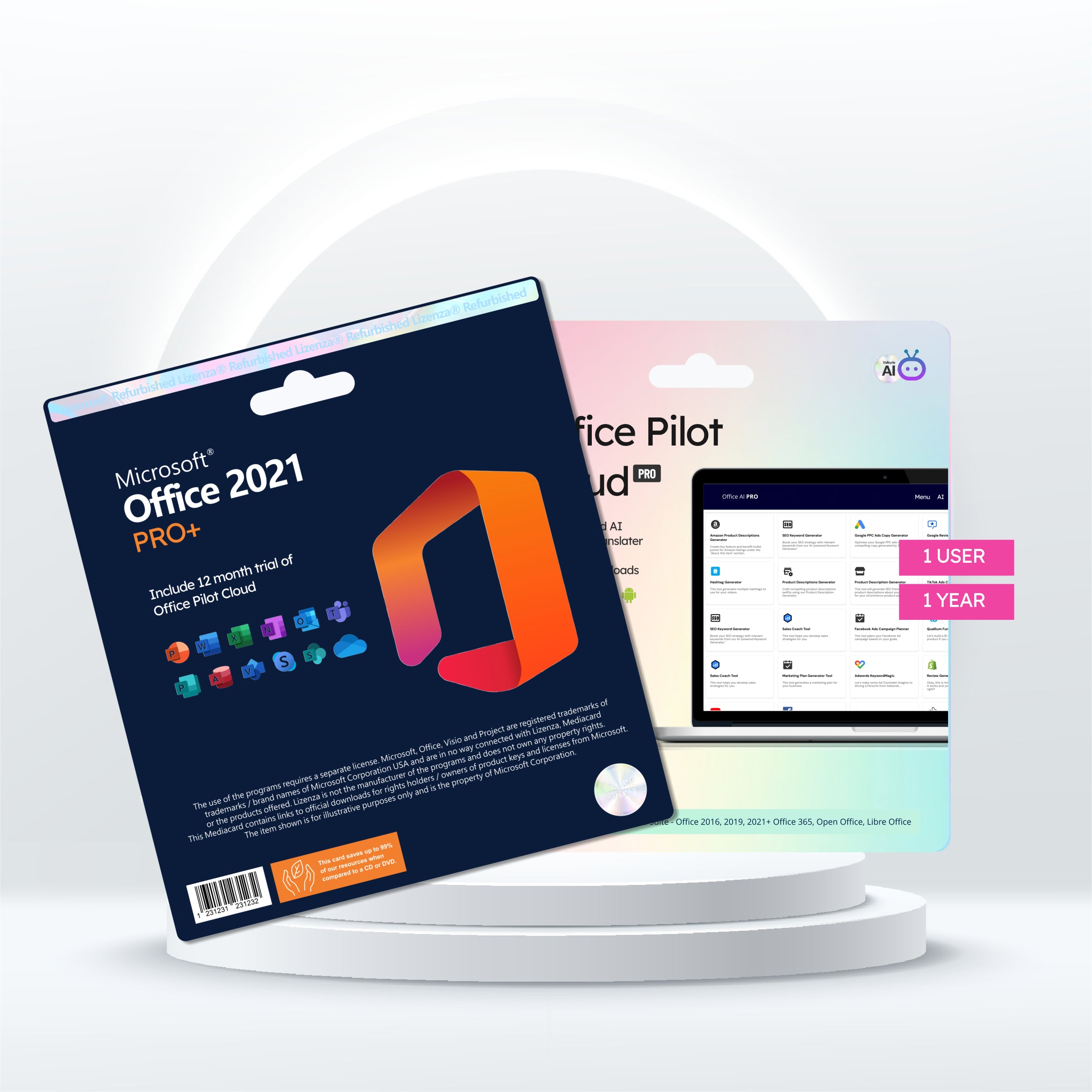 Microsoft Office Professional Plus 2021 mit Office Pilot Cloud Business