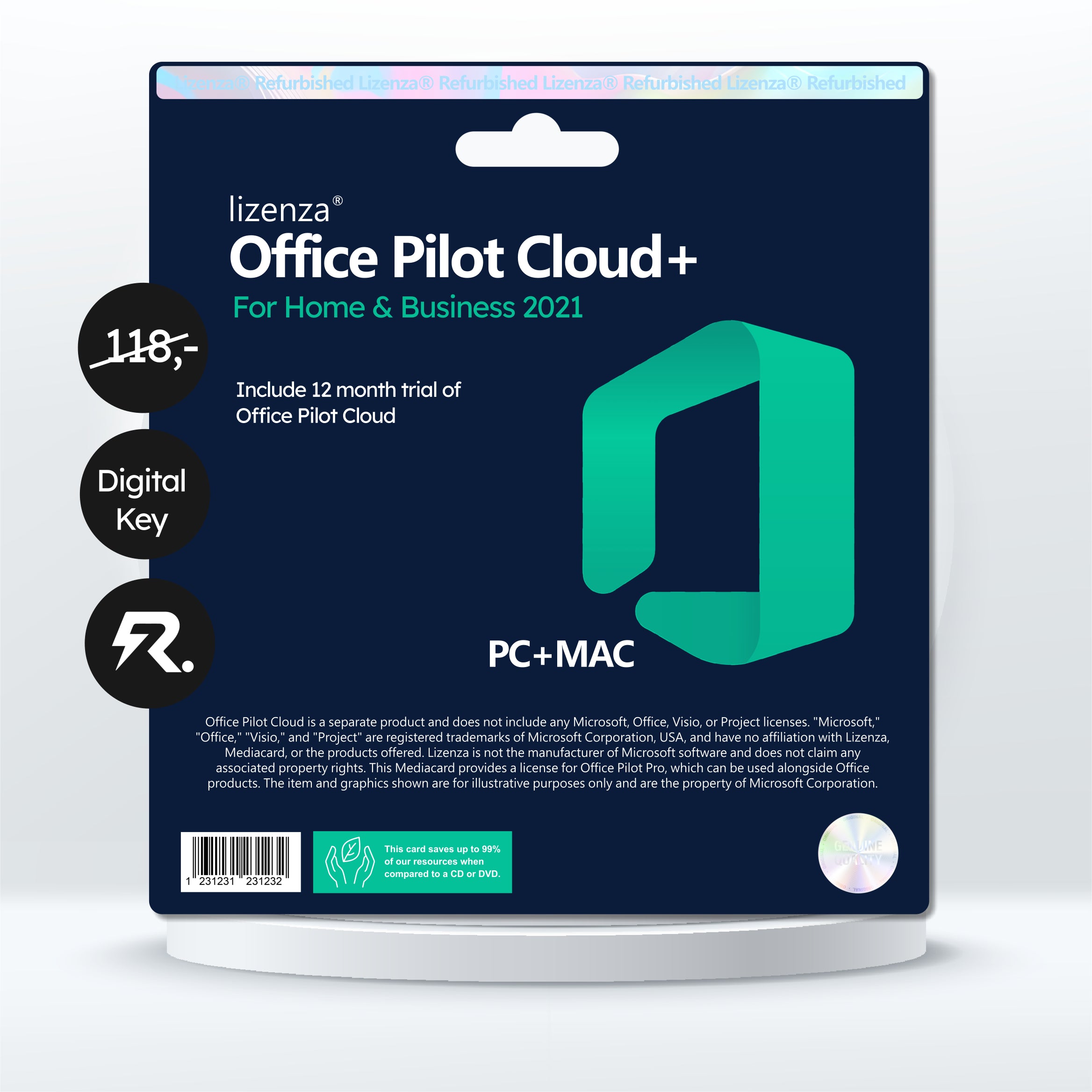 Office Pilot Cloud+ für Office 2021 Home and Business (PC+Mac)