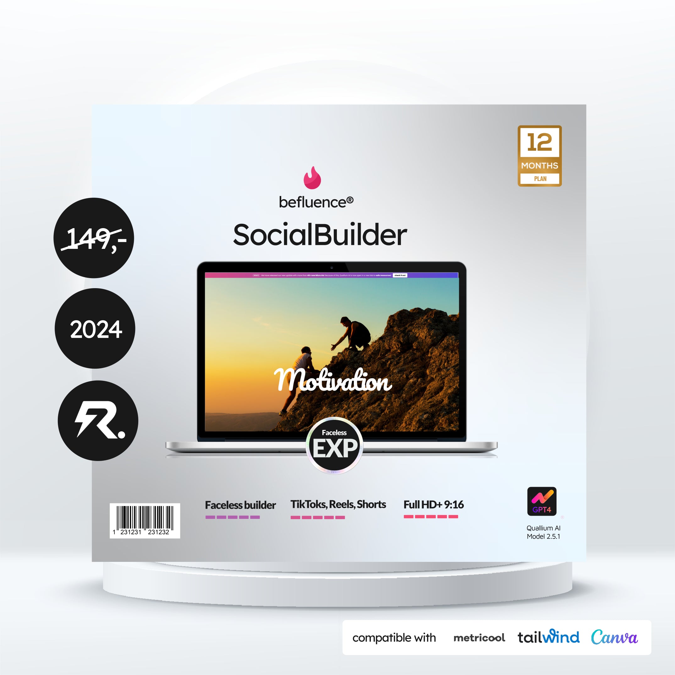 befluence!® Social Builder Motivation - Faceless Social Media Accounts